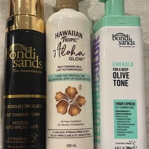 Bondi Sands Tanning Foam Collection - Black, Gold, and White